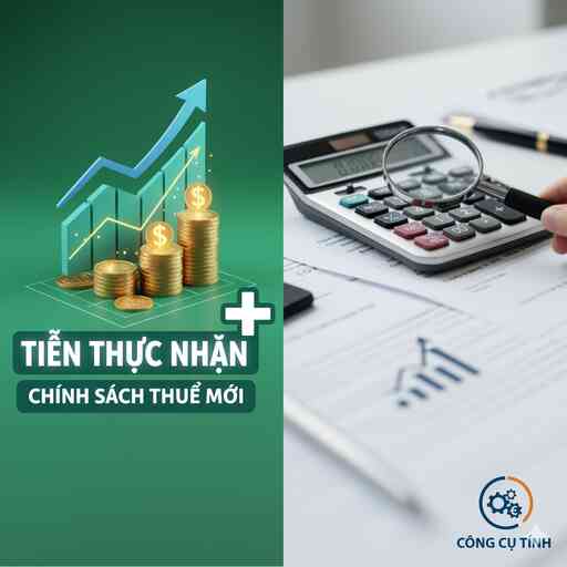 So sánh Lương 2025 và 2026: Bạn thực nhận thêm bao nhiêu tiền với chính sách thuế mới? (Ví dụ cụ thể)
