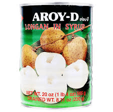 Longan, canned, sweetened